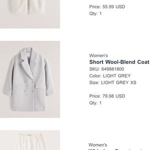 NWT Wool Coat